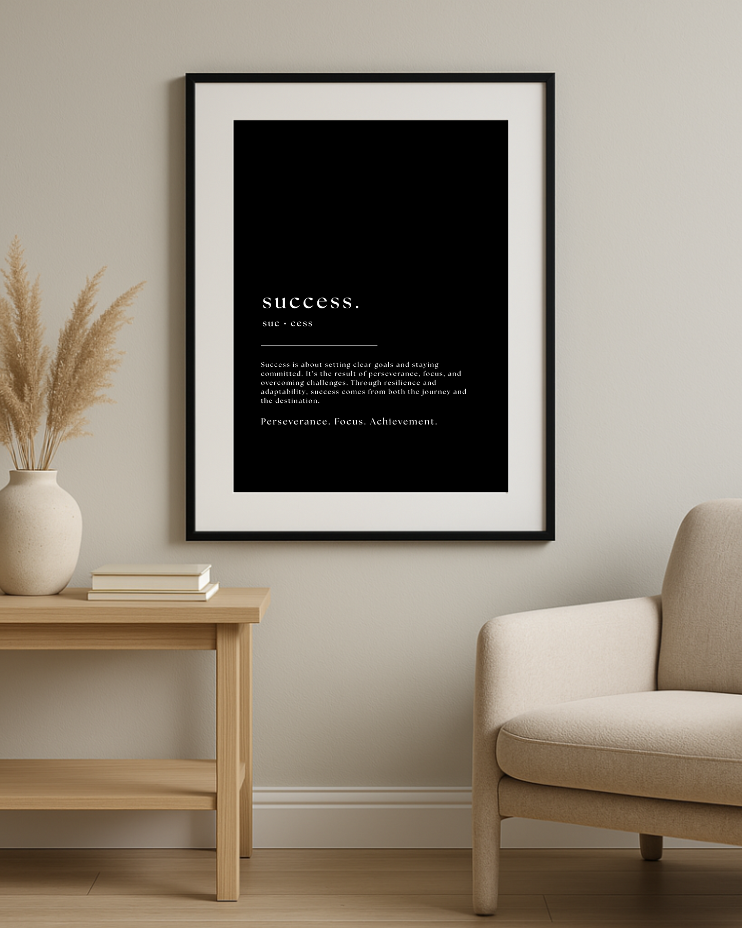 Inspirational Word Art - "success"