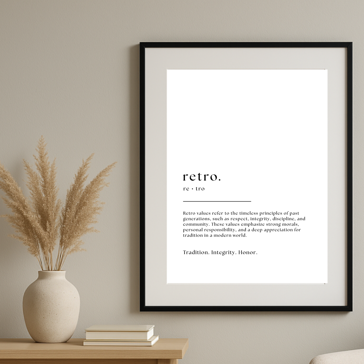 Inspirational Word Art - "retro"