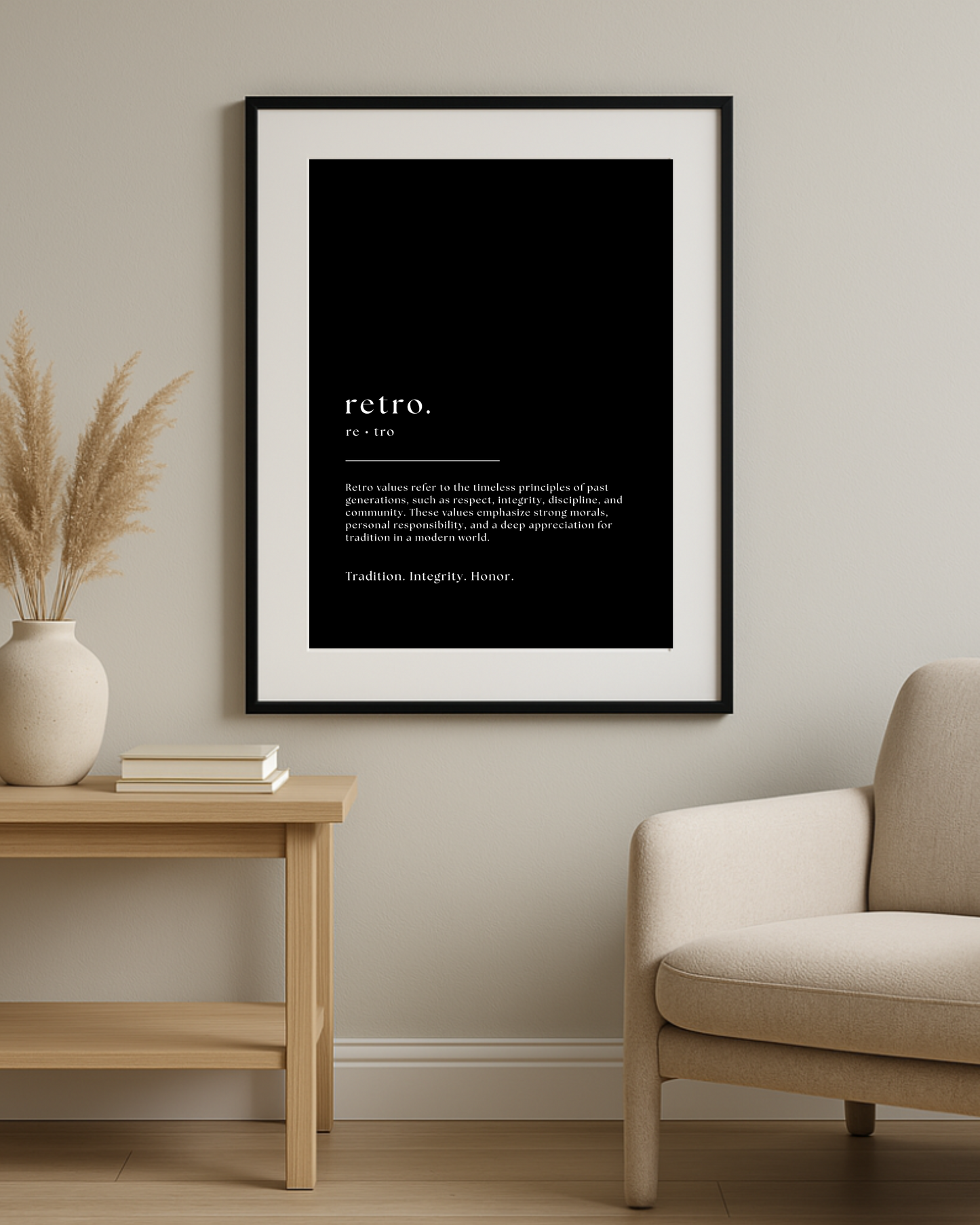 Inspirational Word Art - "retro"