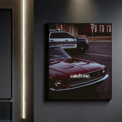 DARK Aesthetic Poster - "CATCH ME"