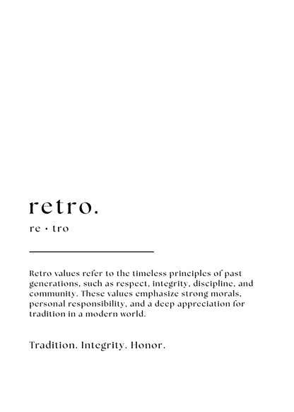 Inspirational Word Art - "retro"