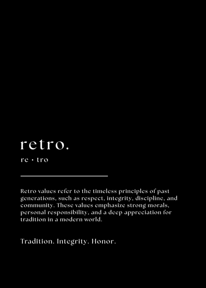 Inspirational Word Art - "retro"