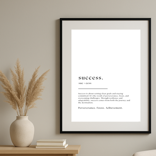 Inspirational Word Art - "success"