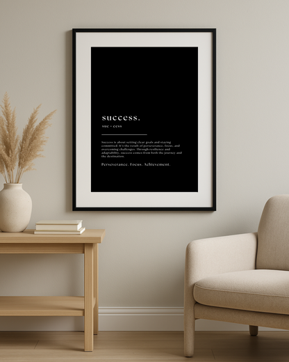 Inspirational Word Art - "success"