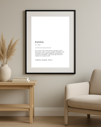Inspirational Word Art - "retro"