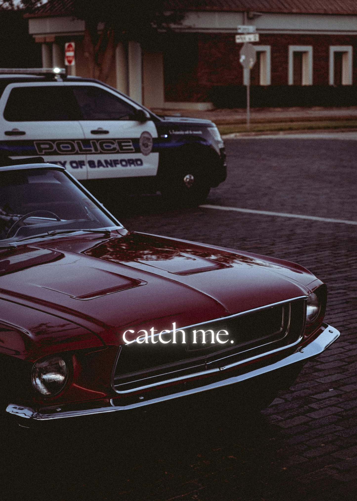 DARK Aesthetic Poster - "CATCH ME"