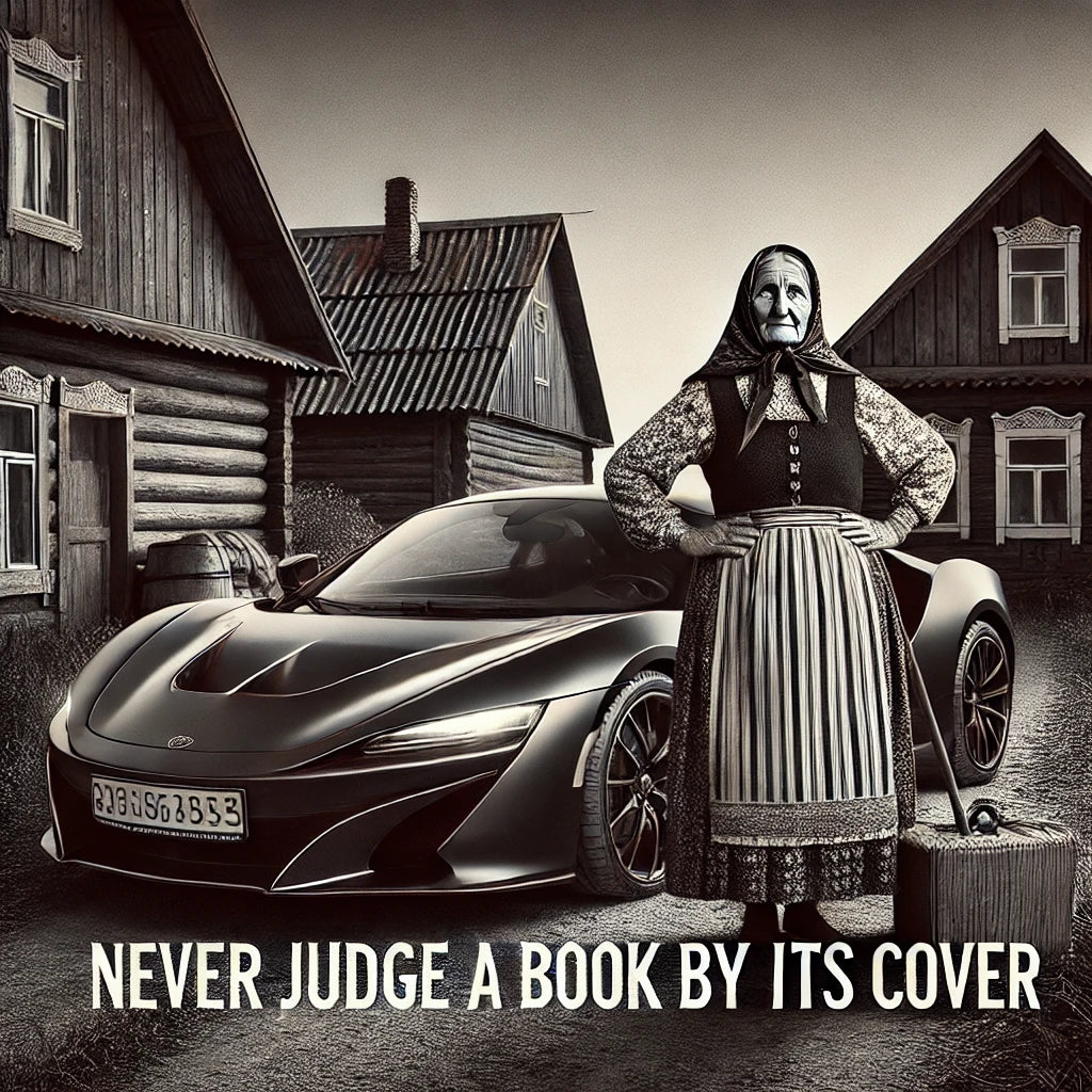 Vintage Poster "NEVER JUDGE A BOOK BY ITS COVER"